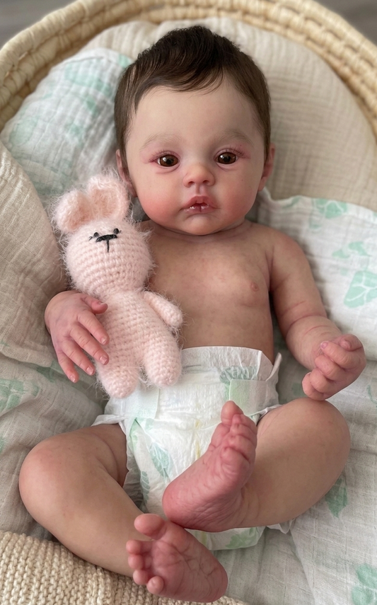Muñeca Reborn Valentina Niña  54cm y 1.800 kg + Pack Premium